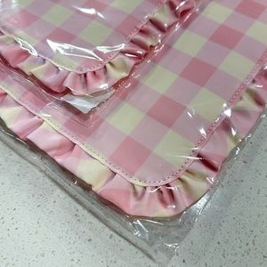 Stoney Clover Lane LE Picnic Ruffle Placemats PINK